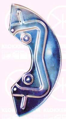 Splash Guard, brake disc KLOKKERHOLM 9522379