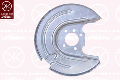 Splash Guard, brake disc KLOKKERHOLM 9535878