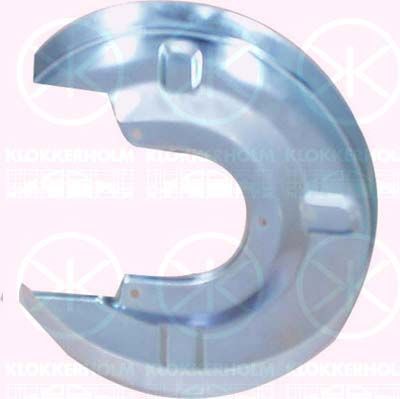 Splash Guard, brake disc KLOKKERHOLM 9558879