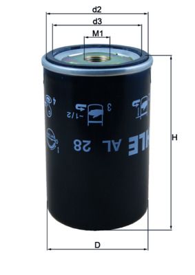 KNECHT AL 28 Air Dryer Cartridge, compressed-air system