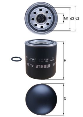 KNECHT AL 23 Air Dryer Cartridge, compressed-air system