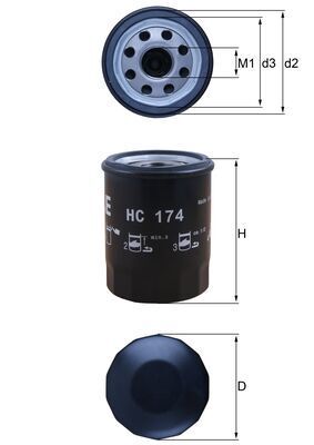 Hydraulic Filter, automatic transmission KNECHT HC 174