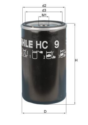 Hydraulic Filter, automatic transmission KNECHT HC 9