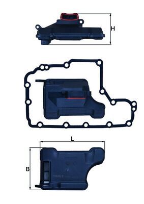 Hydraulic Filter, automatic transmission KNECHT HX 157D