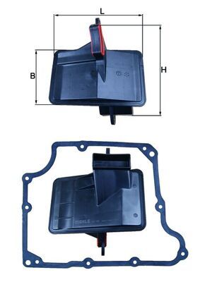 Hydraulic Filter, automatic transmission KNECHT HX 166D