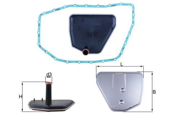 KNECHT HX 235D Hydraulic Filter, automatic transmission