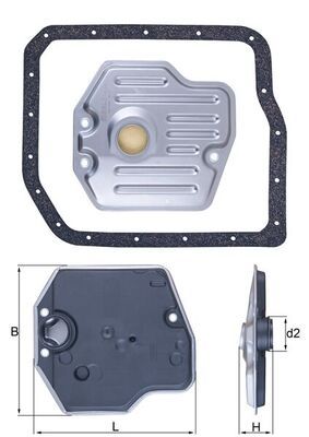 KNECHT HX 245D Hydraulic Filter, automatic transmission
