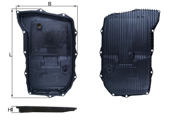 KNECHT HX 255 Oil Sump, automatic transmission