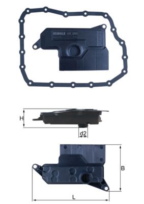 Hydraulic Filter, automatic transmission KNECHT HX 266D