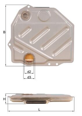KNECHT HX 48 Hydraulic Filter, automatic transmission