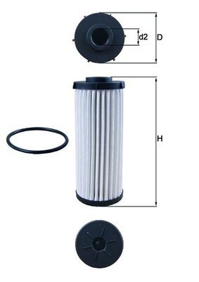KNECHT HX 139D Hydraulic Filter, automatic transmission