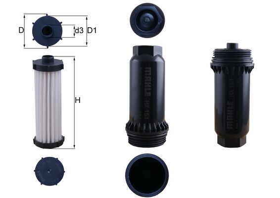 KNECHT HX 151KIT Hydraulic Filter, automatic transmission
