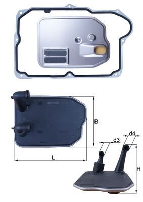 KNECHT HX 161D Hydraulic Filter, automatic transmission