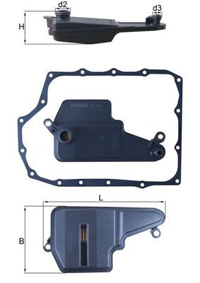 KNECHT HX 193D Hydraulic Filter, automatic transmission