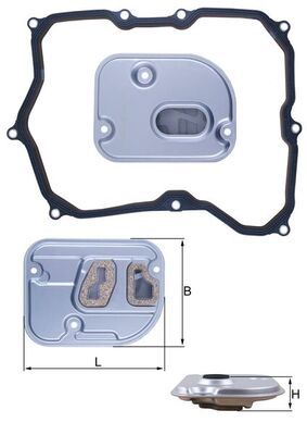 KNECHT HX 236D Hydraulic Filter, automatic transmission