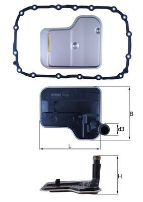 KNECHT HX 240D Hydraulic Filter, automatic transmission
