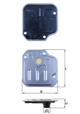 KNECHT HX 244 Hydraulic Filter, automatic transmission