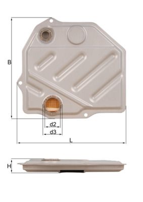 KNECHT HX 46 Hydraulic Filter, automatic transmission