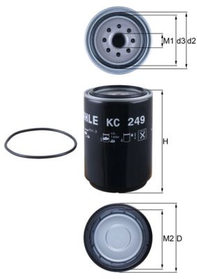 KNECHT KC 249D Fuel Filter