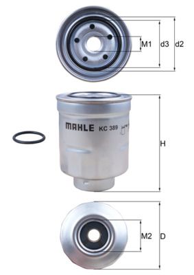 KNECHT KC 389D Fuel Filter