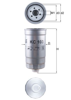 KNECHT KC 103 Fuel Filter