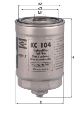 KNECHT KC 104 Fuel Filter