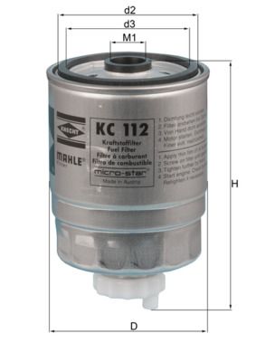 KNECHT KC 112 Fuel Filter