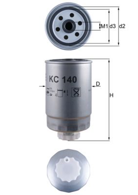 KNECHT KC 140 Fuel Filter