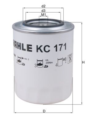 KNECHT KC 171 Fuel Filter
