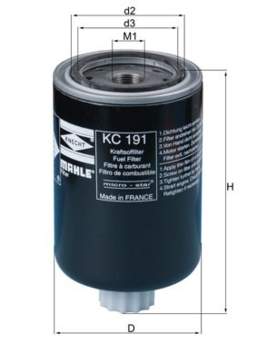 Fuel Filter KNECHT KC 191