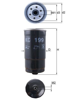 KNECHT KC 199 Fuel Filter
