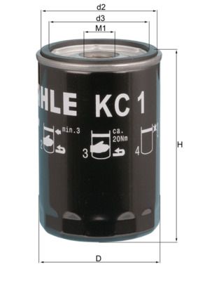 Fuel Filter KNECHT KC 1