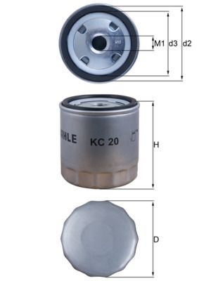 KNECHT KC 20 Fuel Filter