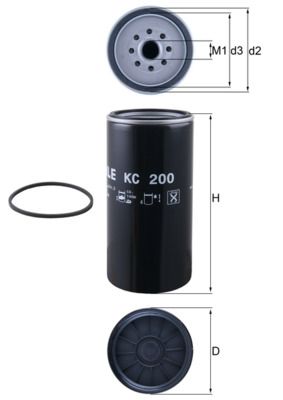 Fuel Filter KNECHT KC 200