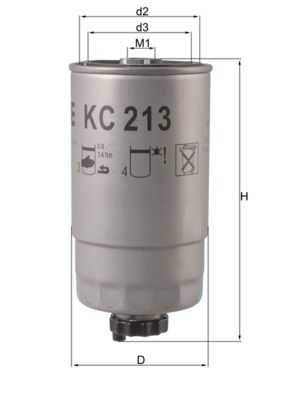 KNECHT KC 213 Fuel Filter