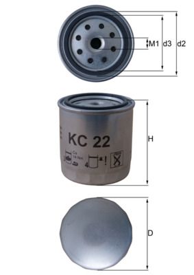 KNECHT KC 22 Fuel Filter