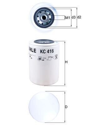 KNECHT KC 416 Fuel Filter