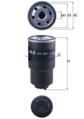 KNECHT KC 584 Fuel Filter