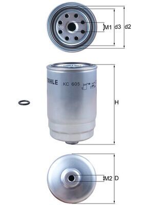 KNECHT KC 605D Fuel Filter