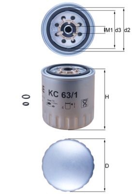 KNECHT KC 63/1D Fuel Filter
