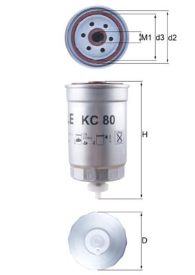 Fuel Filter KNECHT KC 80