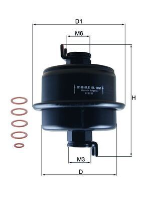 Fuel Filter KNECHT KL 1051D