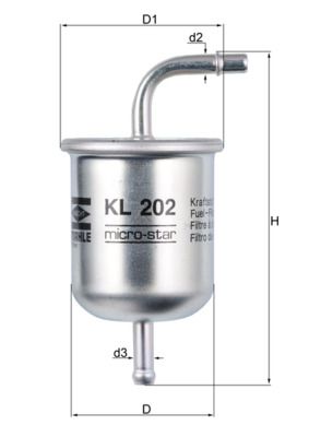KNECHT KL 202 Fuel Filter