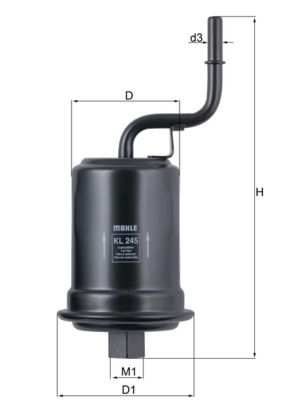 KNECHT KL 245 Fuel Filter