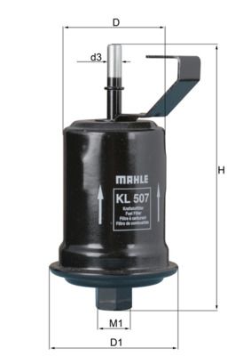 Fuel Filter KNECHT KL 507