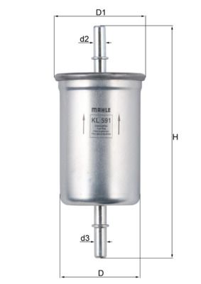 Fuel Filter KNECHT KL 591