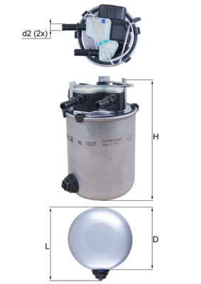 KNECHT KL 1027 Fuel Filter
