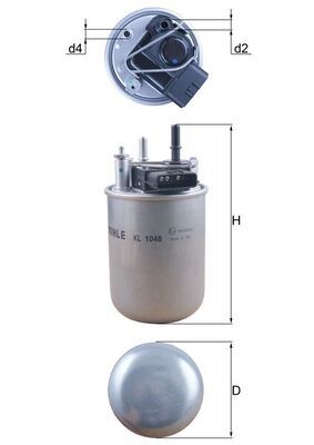 KNECHT KL 1048 Fuel Filter