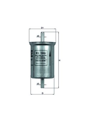 KNECHT KL 146 Fuel Filter