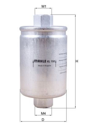KNECHT KL 158 Fuel Filter